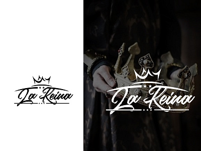 La Reina 3d branding crown logo design graphic design illustration illustrator logo minimal motion graphics typography vector