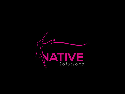 Native Solutions animation branding design icon illustration illustrator lettering logo minimal typography vector