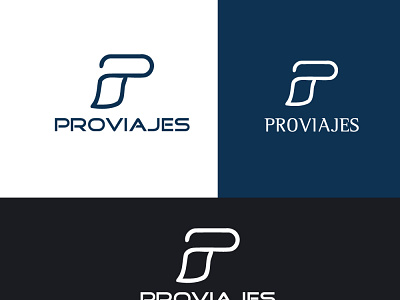 proviajes branding design illustration illustrator lettering logo minimal typography vector web