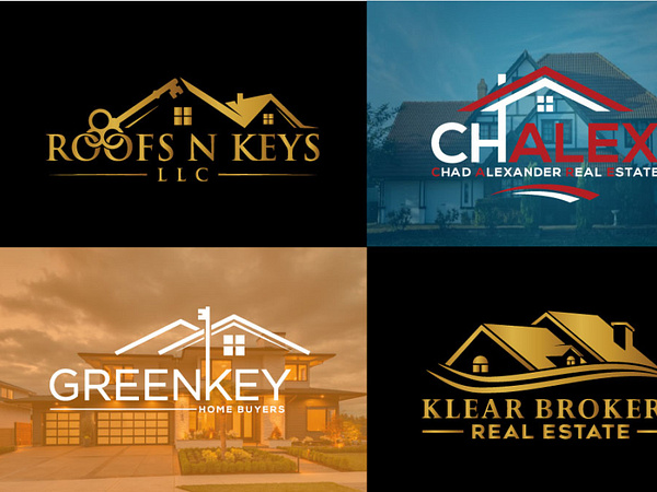 real estate property construction logo 1 by Ibrahim Bakaul on Dribbble