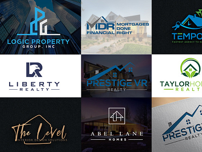 real estate property construction logo designs