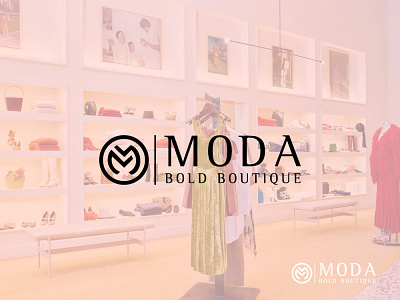 Moda Bold Boutique animation branding design icon illustration illustrator logo minimal typography vector