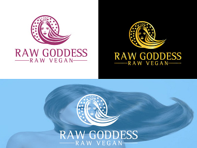 Raw Goddess animation branding design illustration illustrator lettering logo minimal typography vector