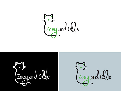 Zoey and Ollie animation branding design icon illustration illustrator logo minimal typography vector web