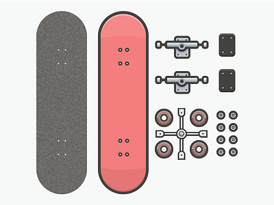 Skateboard assembly pixelart pixelperfect skateboard