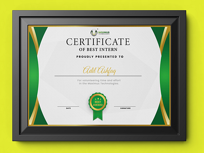 Certificate Design