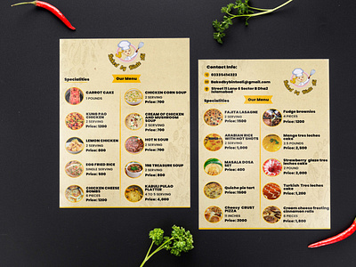 menu design