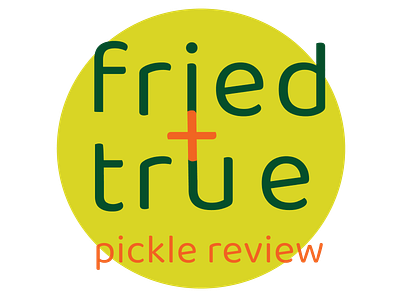 Fried & True Pickle Review art blog branding design graphic design illustration illustrator lettermark logo logotype typography website