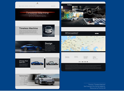 Porsche "Timeless Machine" 911 apple branding carrera figma porsche porsche 911 project sanfrancisco timelessmachine ui ui ux uidesign uiux user interface ux uxdesign web website website design