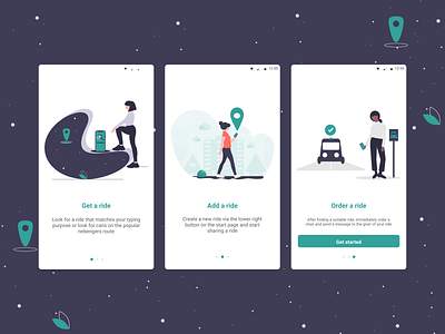 Onboarding Screen - Ride Apps