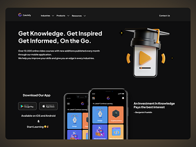 Educational App - Landing Page