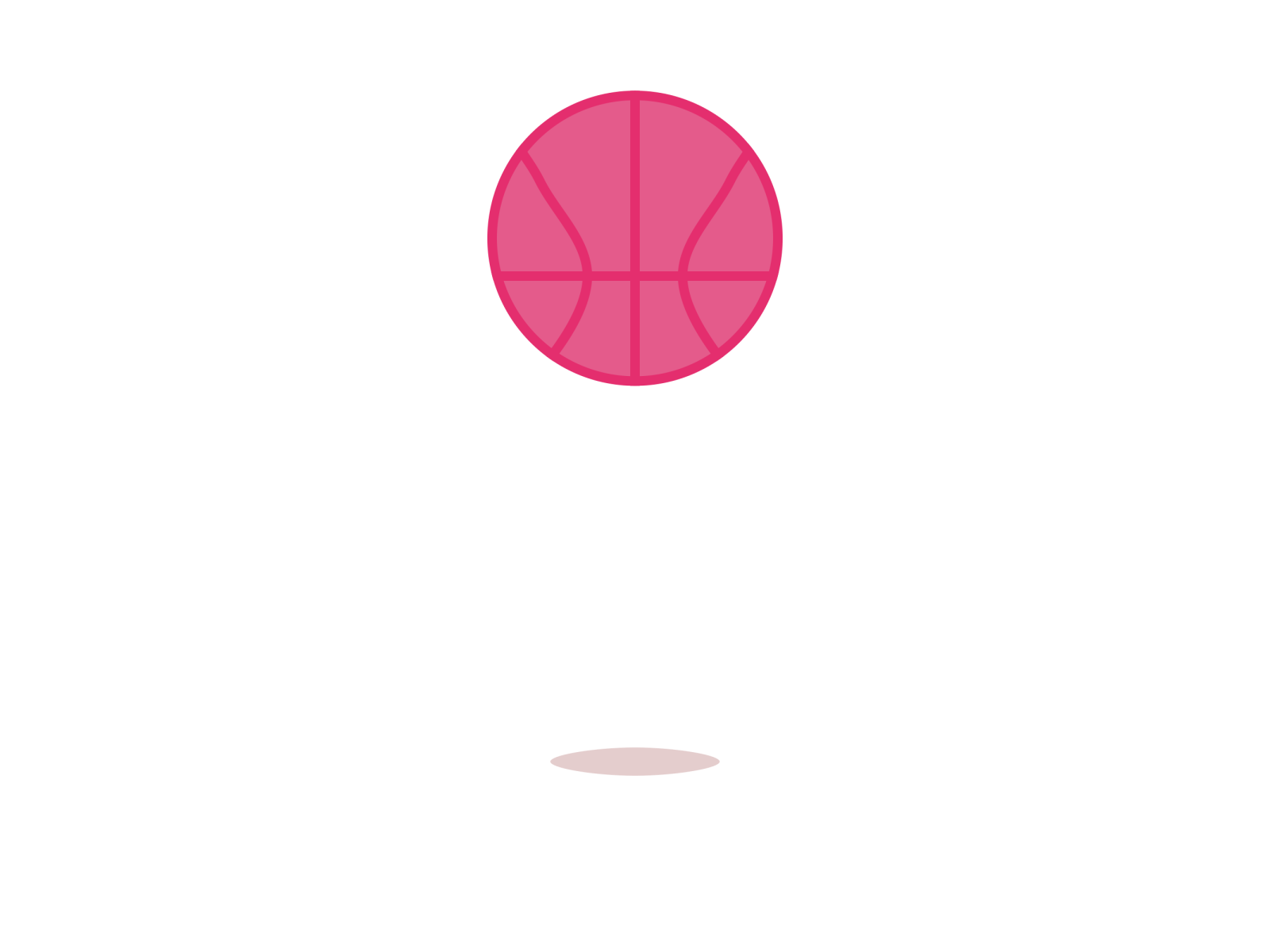 Dribbble Debut animation ball design dribbble dribbble invite flat gif illustration logo motion motion design motion graphics