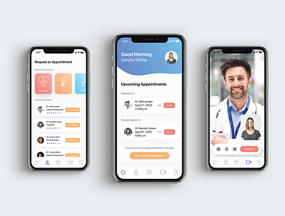 Telehealth Primary Care System App 1 adobe xd adobexd application medical medical app telehealth telemedicine ui ui design uidesign xd