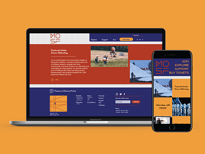 Museum of Science Fiction Prototype design mobile ui product design prototype typography ui ux website