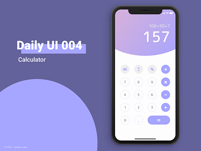 Daily UI 004 - Calculator application calculator calculator app calculator design calculator ui daily ui dailyui design interface ui ui design ux design