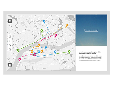 Environs Nantais app concept design flat graphics information interaction interface minimalist nantes ui web2day