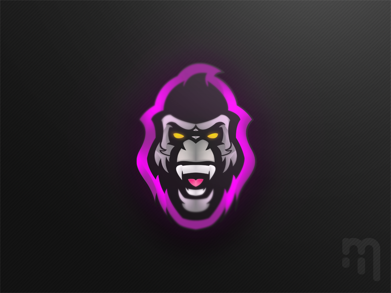 Gorilla // Mascot Logo by Dom Johnston on Dribbble