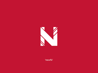 N // Concept Logo For NeorFX adobe branding concept design illustrator logo logo design photoshop red white
