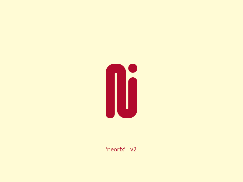 N V2 // Concept Logo For NeorFX concept concept logo letter alphabet n logo design design logo branding photoshop illustrator adobe