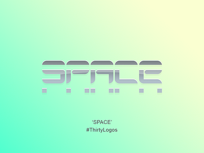 Space // #ThirtyLogos Challenge adobe blue concept cream illustrator logo logo design photoshop thirtylogos white