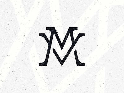 MV // Monogram Logo adobe blue concept cream illustrator logo logo design photoshop white