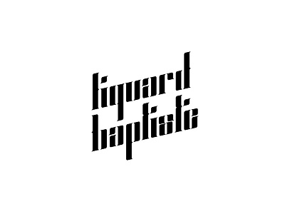 Baptiste Liquard baptiste font liquard logo logotype typeface