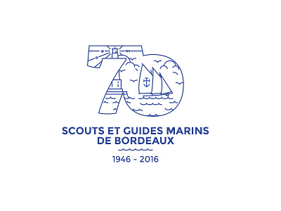 70ans 70ans ai boat bordeaux illustration illustrator marins scouts strokes