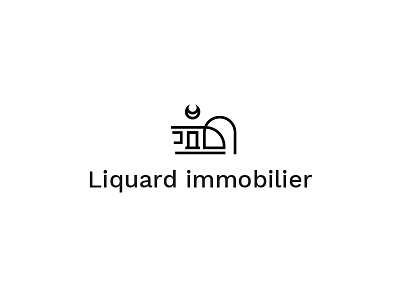 Logotype Liquard Immobilier bordeaux estate fonds perdus identity identité visuelle logo logo bordeaux logotype
