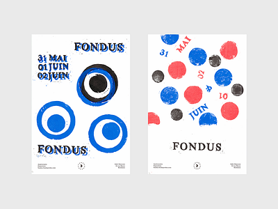 FONDUS brand branding lino linocut paper poster