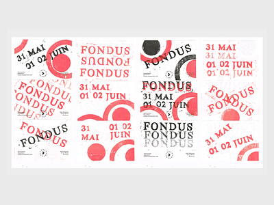 FONDUS bordeaux brand branding france lino linocut paper poster