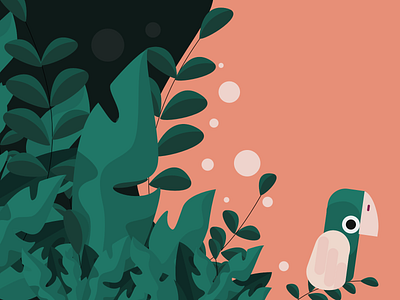 Nature Cuckoo - Vector Illustration affinity designer bird bird illustration design illustration illustrator jungle minimal nature illustration soft vector