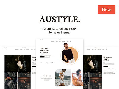 HubSpot Austyle Theme branding clothes design fashion figma hubspot modern theme ui ux web