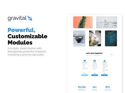 HubSpot Gravital Theme - Powerful Modules & Templates design figma landing page logo ui ux web website