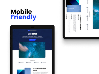 Galactic Theme - Mobile Friendly design home homepage human friendly mobile mobile friendly tablet ui ux web