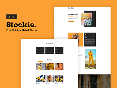 Stockie - Free Retail Website Theme