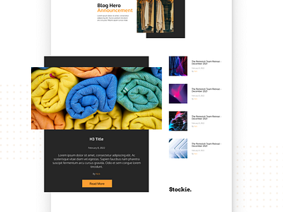 Stockie - Modules design modules retail theme ui ux web