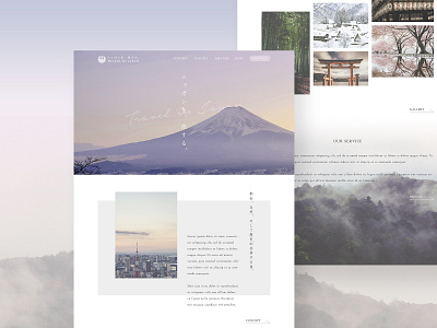 Travel in Japan graphic graphicdesign japan ui web webdesign webdesigner website