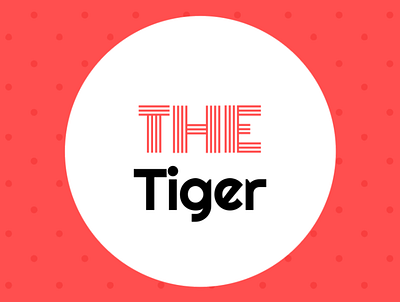 The Tiger album cover app design icon illustration logo music typography vector