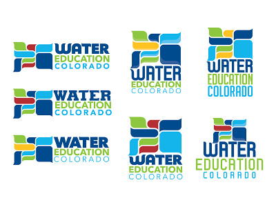 Water Education Colorado Logo Design Process 5 branding design icon illustration logo logo design typography vector visual identity