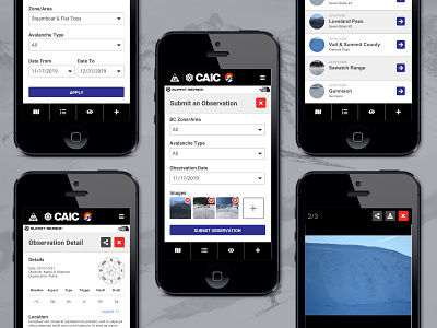 CAIC Mobile App Enhancements app prototype ui user experience user experience design ux ux ui ux design uxdesign vector