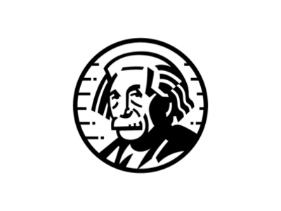 Einstein albert einstein brand design einstein faces illustration logo physics potrait science scientist