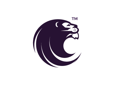 Lion animal brand head lion logo