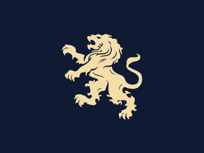 leyon classic design elegant forsale heraldic lion luxury rampant standing vector