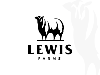 Sheep black farm farming forsale horn logo sheep vector white