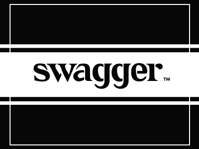 Swagger black brand branding classic design elegant forsale logo logotype style swag swagger typogaphy unused white
