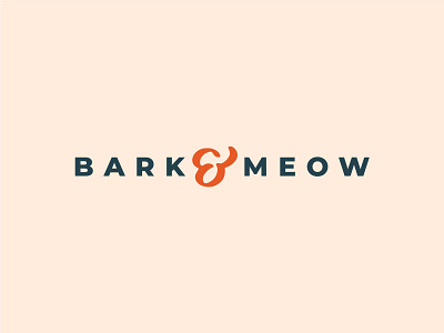 Bark & Meow branding design hand drawn hand lettering handlettering ipad pro lettermark logo procreate typography vector