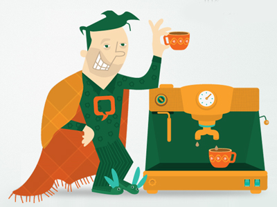 coffee anyone? 404 illustration machine ui uniqui user interface ux web design website