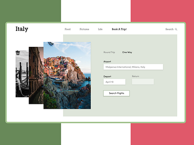 One Way Ticket to Italy