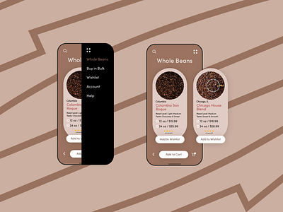 Coffee Subscription App 2020 adobe adobe xd adobexd app beans coffee coffee shop mobile subscription ui user interface user interface design