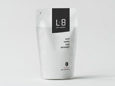 L:8 Coffee Brand branding design logo